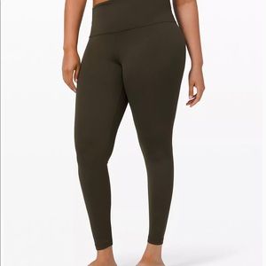 Lululemon Align Dark Olive 28”